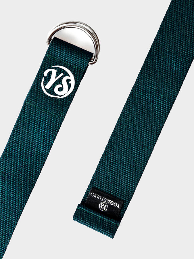Yoga Studio GOTS Organic Cotton D - Ring 2.5m Yoga Belt Strap - mezetto Shopify Collective Yoga Studio Store