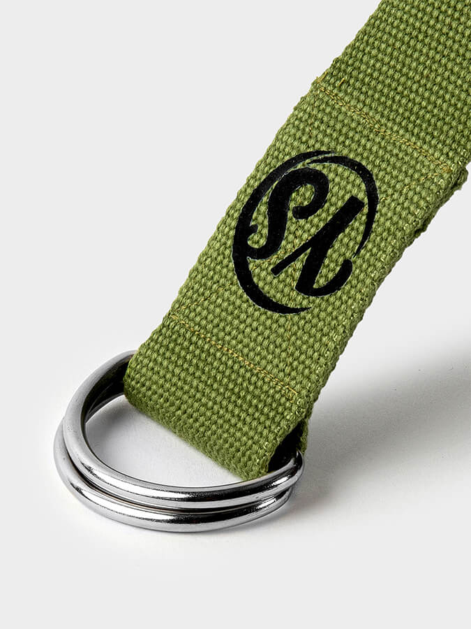Yoga Studio GOTS Organic Cotton D - Ring 2.5m Yoga Belt Strap - mezetto Shopify Collective Yoga Studio Store