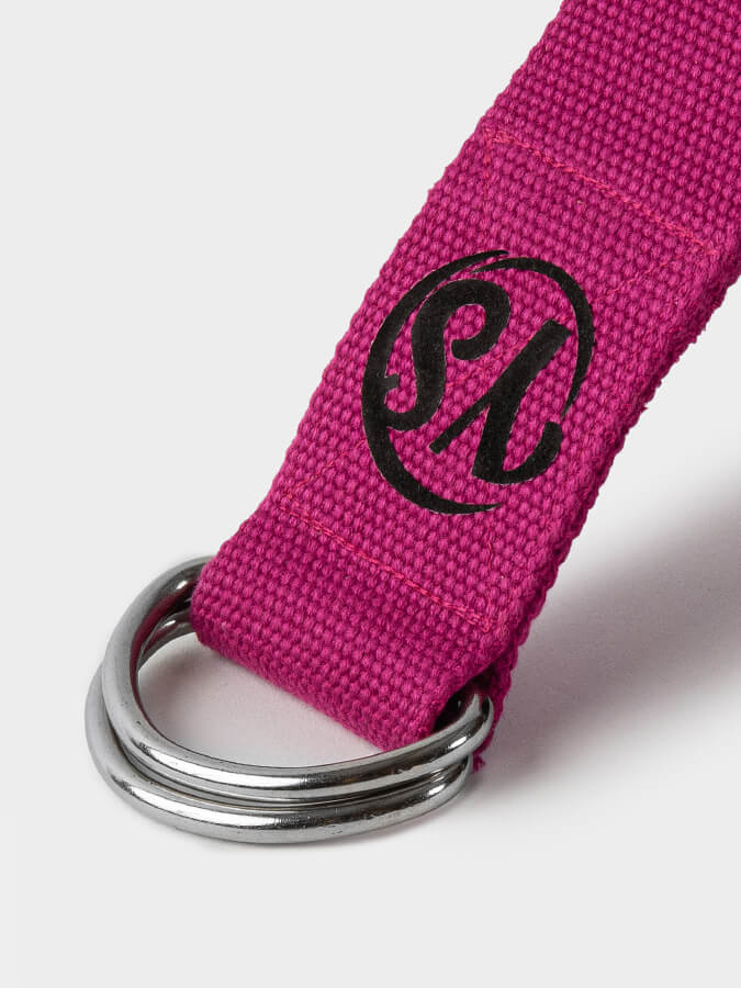 Yoga Studio GOTS Organic Cotton D - Ring 2.5m Yoga Belt Strap - mezetto Shopify Collective Yoga Studio Store