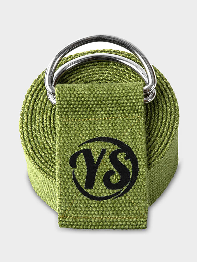 Yoga Studio GOTS Organic Cotton D - Ring 2.5m Yoga Belt Strap - mezetto Shopify Collective Yoga Studio Store