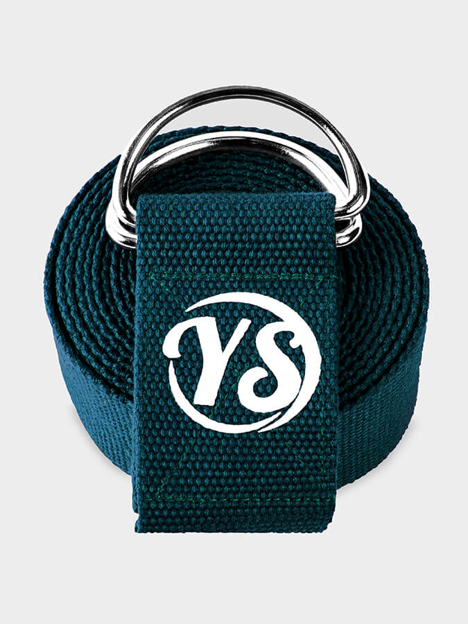 Yoga Studio GOTS Organic Cotton D - Ring 2.5m Yoga Belt Strap - mezetto Shopify Collective Yoga Studio Store