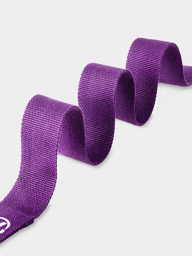 Yoga Studio GOTS Organic Cotton D - Ring 2.5m Yoga Belt Strap - mezetto Shopify Collective Yoga Studio Store