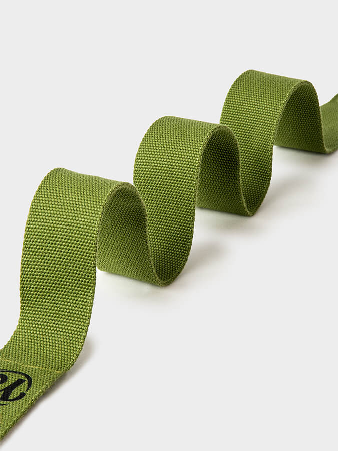 Yoga Studio GOTS Organic Cotton D - Ring 2.5m Yoga Belt Strap - mezetto Shopify Collective Yoga Studio Store
