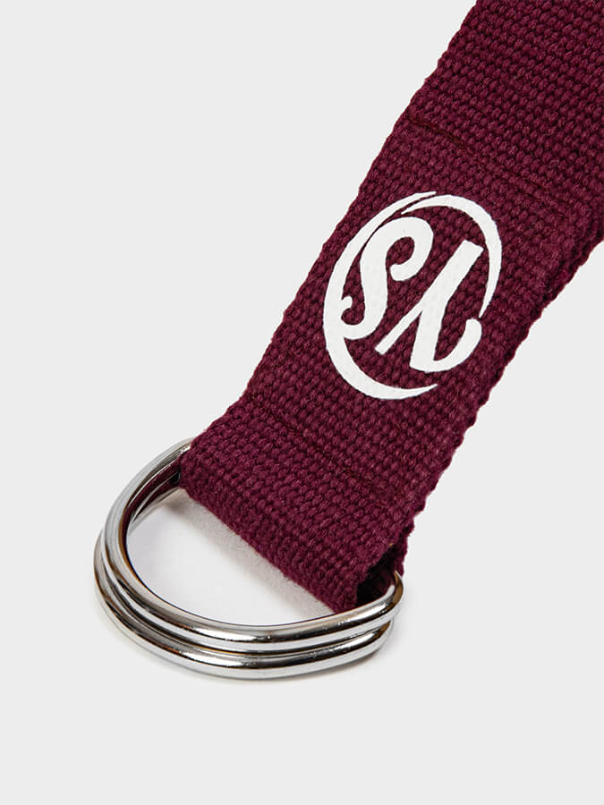 Yoga Studio GOTS Organic Cotton D - Ring 2.5m Yoga Belt Strap - mezetto Shopify Collective Yoga Studio Store
