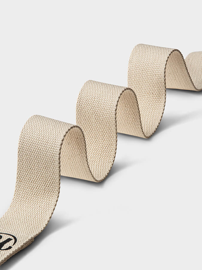 Yoga Studio GOTS Organic Cotton D - Ring 2.5m Yoga Belt Strap - mezetto Shopify Collective Yoga Studio Store