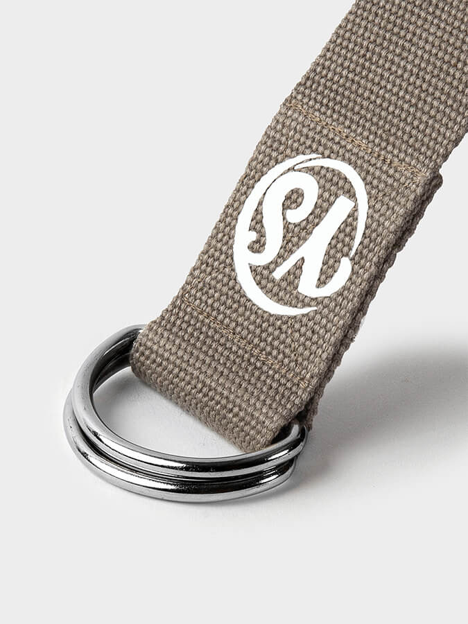 Yoga Studio GOTS Organic Cotton D - Ring 2.5m Yoga Belt Strap - mezetto Shopify Collective Yoga Studio Store