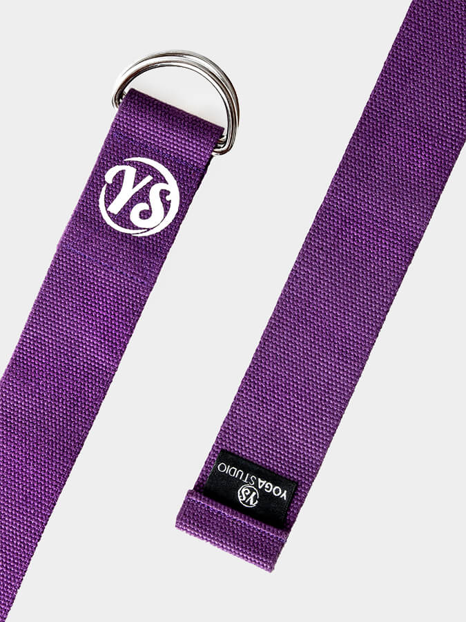 Yoga Studio GOTS Organic Cotton D - Ring 2.5m Yoga Belt Strap - mezetto Shopify Collective Yoga Studio Store