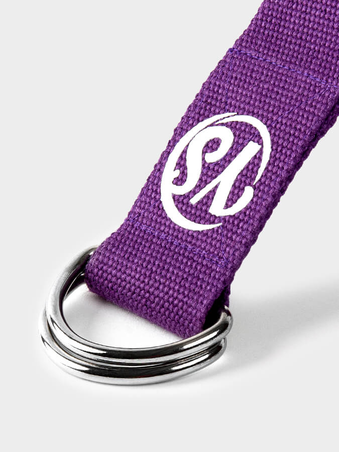 Yoga Studio GOTS Organic Cotton D - Ring 2.5m Yoga Belt Strap - mezetto Shopify Collective Yoga Studio Store