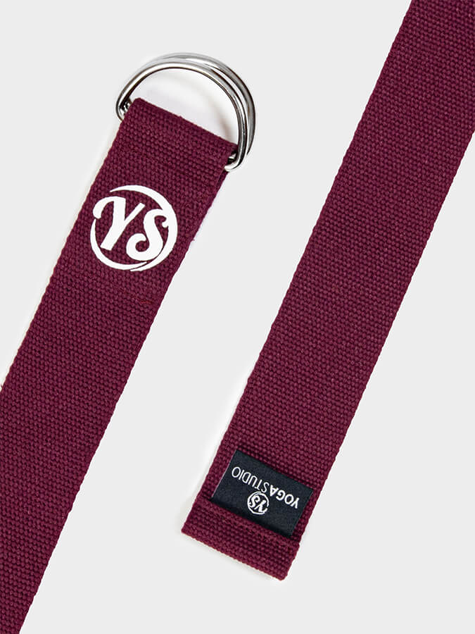Yoga Studio GOTS Organic Cotton D - Ring 2.5m Yoga Belt Strap - mezetto Shopify Collective Yoga Studio Store