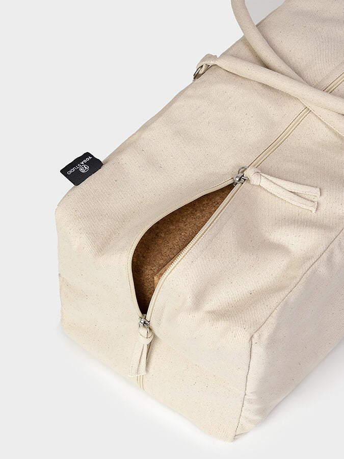 Yoga Studio GOTS Organic Cotton Equipment Kit Bag - mezetto Shopify Collective Yoga Studio Store
