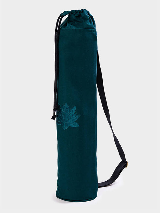 Yoga Studio GOTS Organic Cotton Lotus Yoga Mat Bag - mezetto Shopify Collective Yoga Studio Store