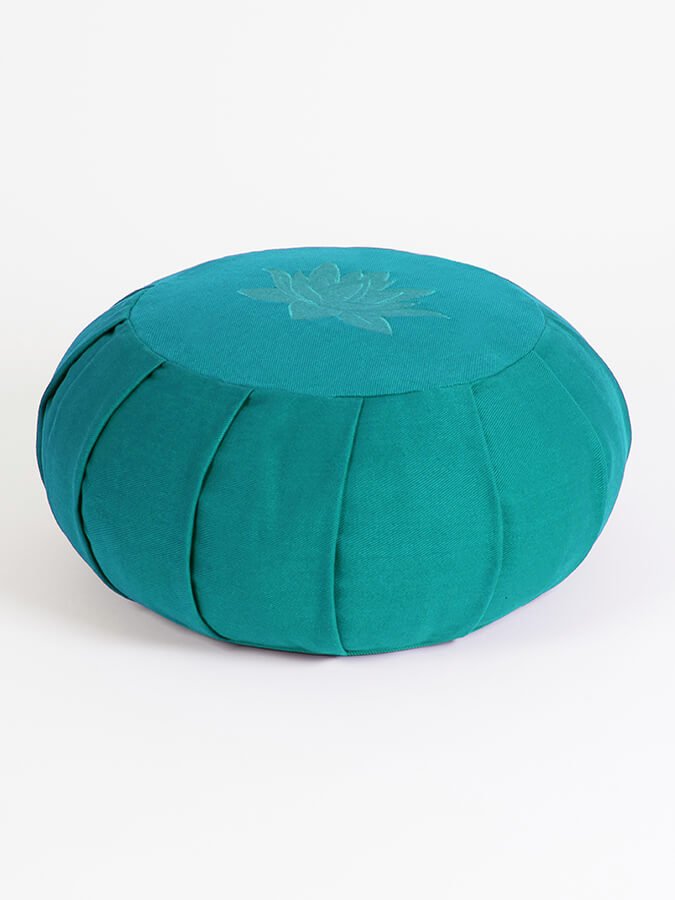 Yoga Studio GOTS Organic Cotton Round Lotus Zafu Buckwheat Cushion - mezetto Shopify Collective Yoga Studio Store