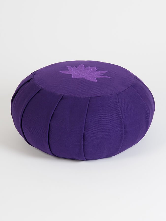 Yoga Studio GOTS Organic Cotton Round Lotus Zafu Buckwheat Cushion - mezetto Shopify Collective Yoga Studio Store