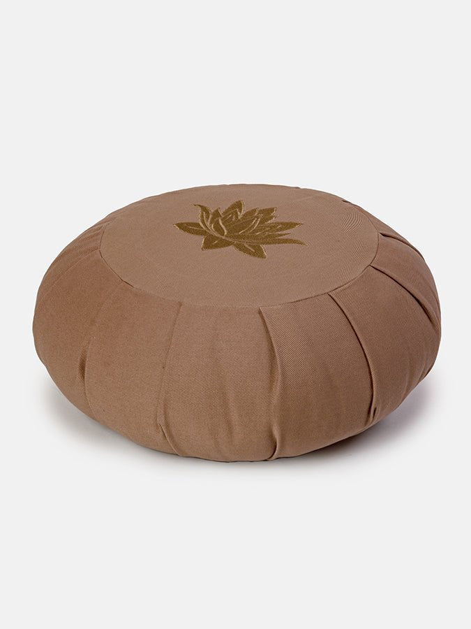 Yoga Studio GOTS Organic Cotton Round Lotus Zafu Buckwheat Cushion - mezetto Shopify Collective Yoga Studio Store