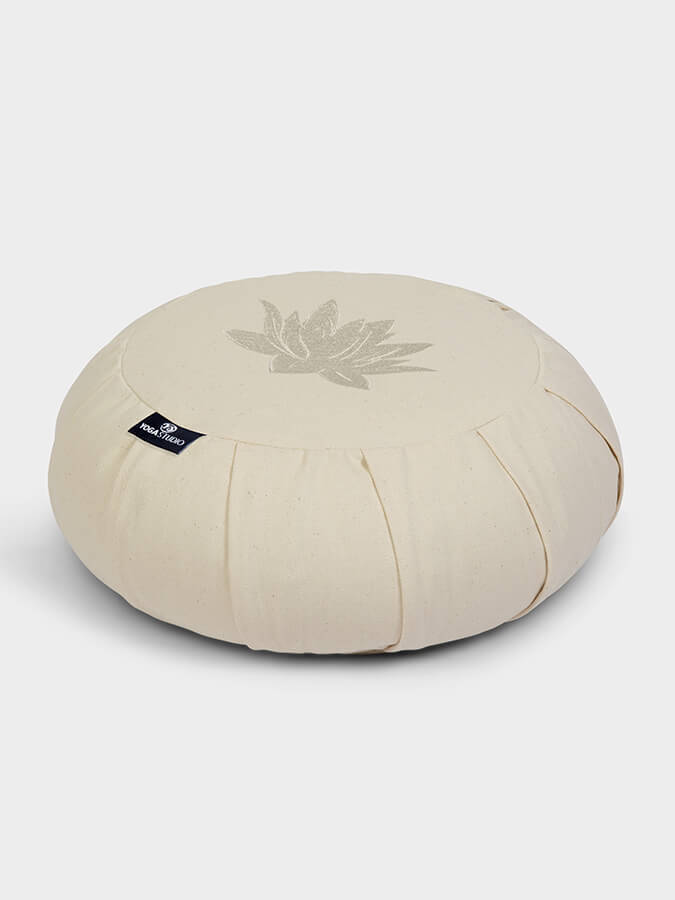 Yoga Studio GOTS Organic Cotton Round Lotus Zafu Buckwheat Cushion - mezetto Shopify Collective Yoga Studio Store