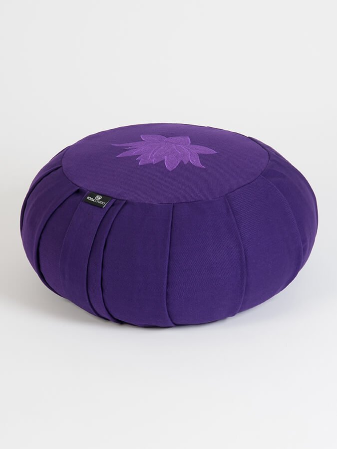 Yoga Studio GOTS Organic Cotton Round Lotus Zafu Buckwheat Cushion - mezetto Shopify Collective Yoga Studio Store