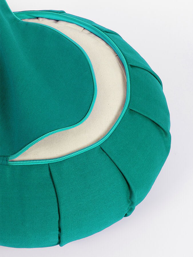 Yoga Studio GOTS Organic Cotton Round Lotus Zafu Buckwheat Cushion - mezetto Shopify Collective Yoga Studio Store