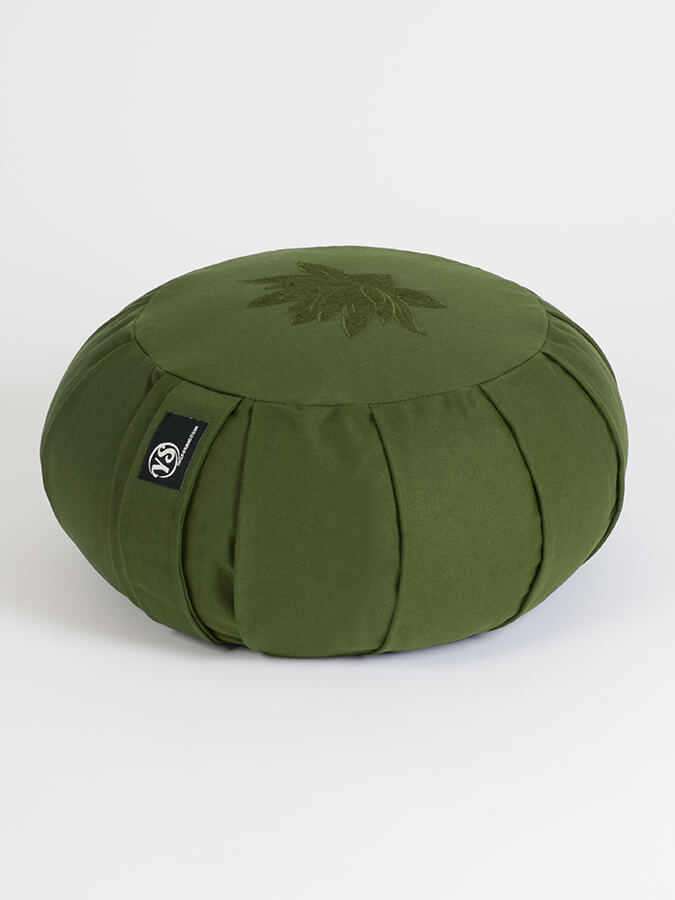 Yoga Studio GOTS Organic Cotton Round Lotus Zafu Buckwheat Cushion - mezetto Shopify Collective Yoga Studio Store
