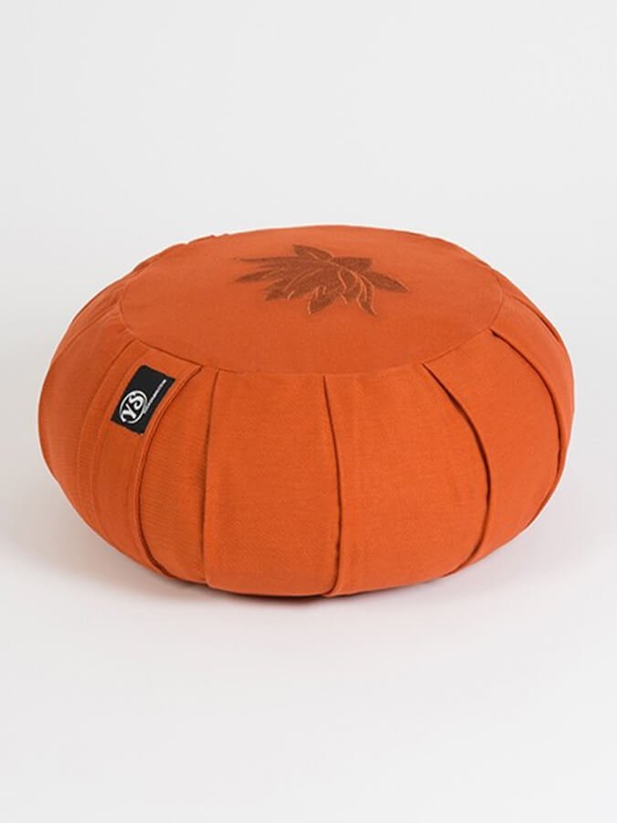 Yoga Studio GOTS Organic Cotton Round Lotus Zafu Buckwheat Cushion - mezetto Shopify Collective Yoga Studio Store