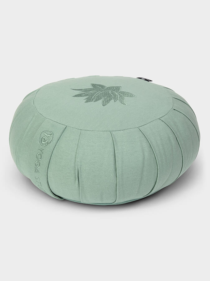 Yoga Studio GOTS Organic Cotton Round Lotus Zafu Buckwheat Cushion - mezetto Shopify Collective Yoga Studio Store