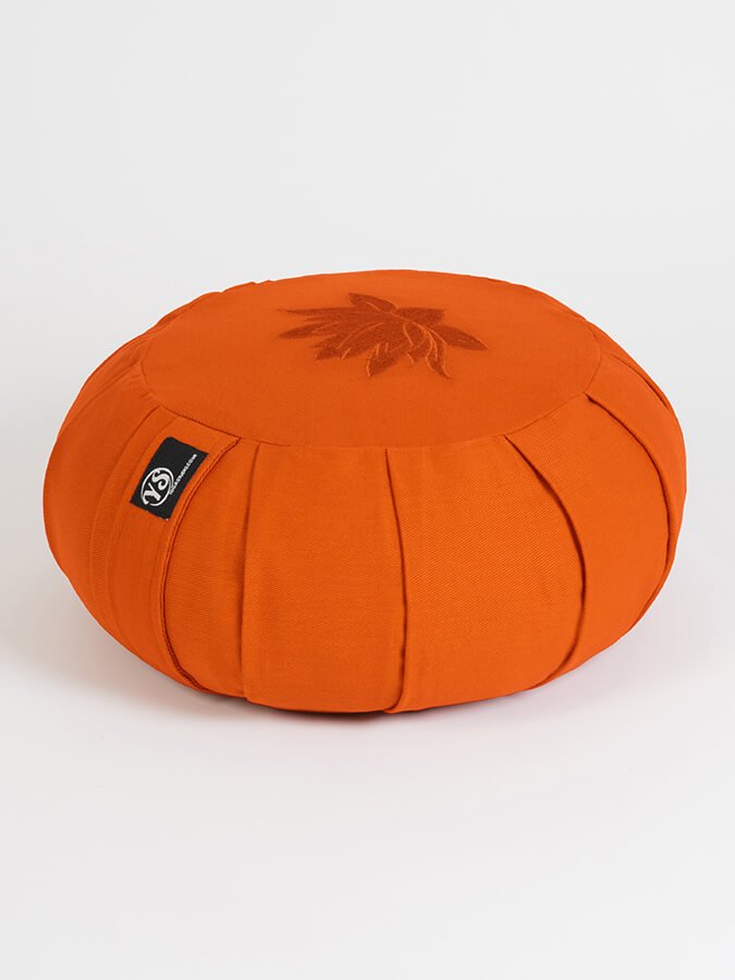 Yoga Studio GOTS Organic Cotton Round Lotus Zafu Buckwheat Cushion - mezetto Shopify Collective Yoga Studio Store