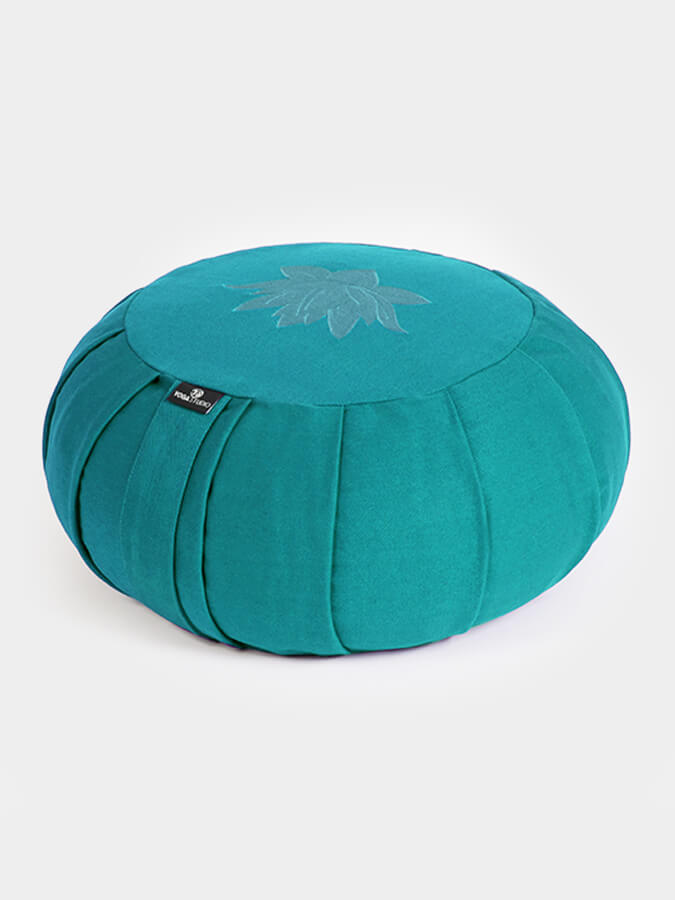 Yoga Studio GOTS Organic Cotton Round Lotus Zafu Buckwheat Cushion - mezetto Shopify Collective Yoga Studio Store