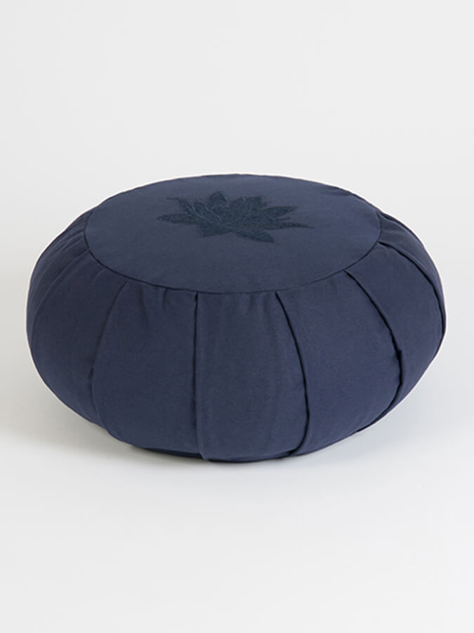 Yoga Studio GOTS Organic Cotton Round Lotus Zafu Buckwheat Cushion - mezetto Shopify Collective Yoga Studio Store