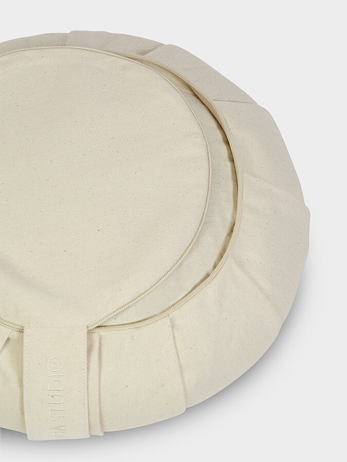 Yoga Studio GOTS Organic Cotton Round Lotus Zafu Buckwheat Cushion - mezetto Shopify Collective Yoga Studio Store