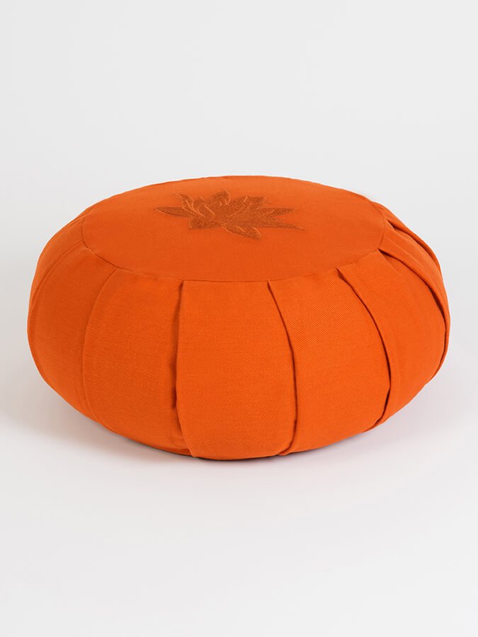 Yoga Studio GOTS Organic Cotton Round Lotus Zafu Buckwheat Cushion - mezetto Shopify Collective Yoga Studio Store