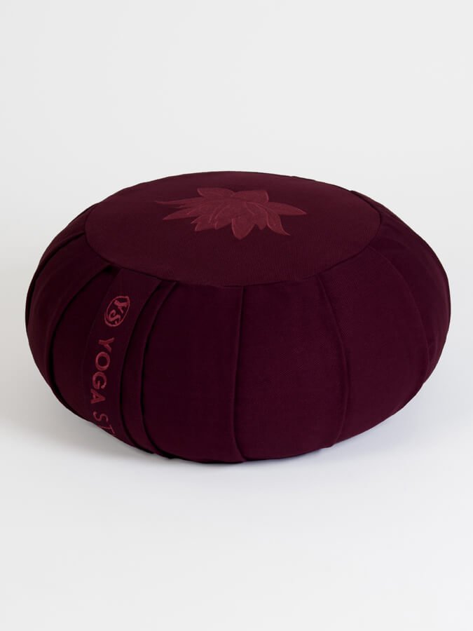 Yoga Studio GOTS Organic Cotton Round Lotus Zafu Buckwheat Cushion - mezetto Shopify Collective Yoga Studio Store