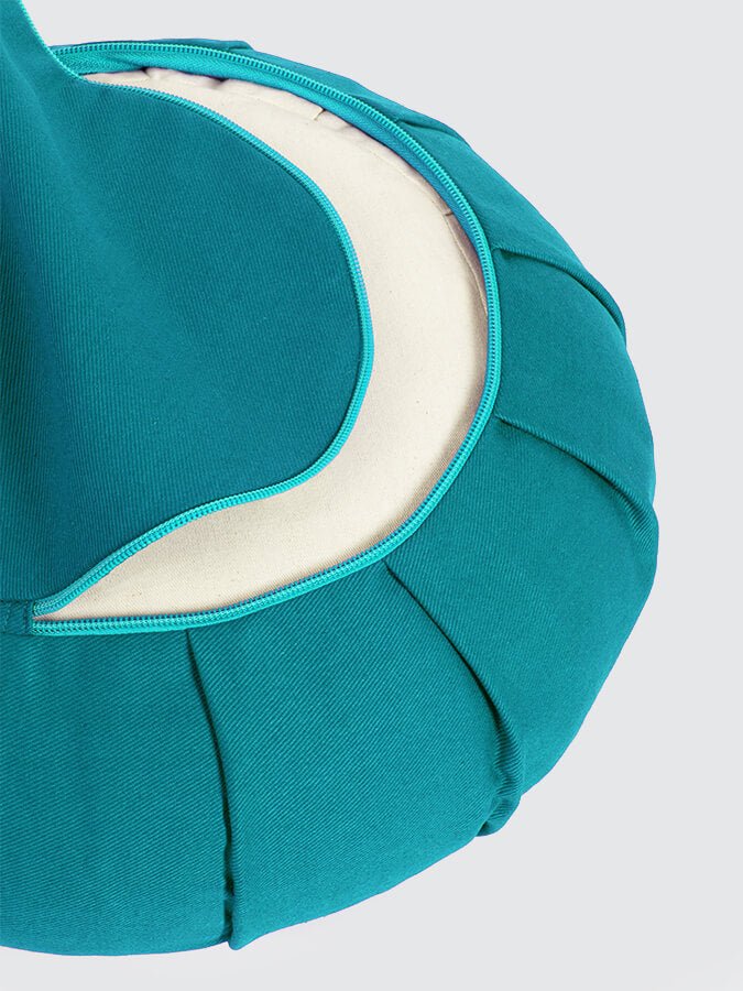 Yoga Studio GOTS Organic Cotton Round Lotus Zafu Buckwheat Cushion - mezetto Shopify Collective Yoga Studio Store