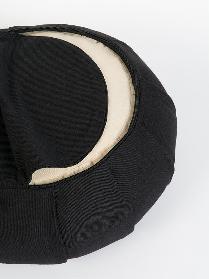 Yoga Studio GOTS Organic Cotton Round Lotus Zafu Buckwheat Cushion - mezetto Shopify Collective Yoga Studio Store
