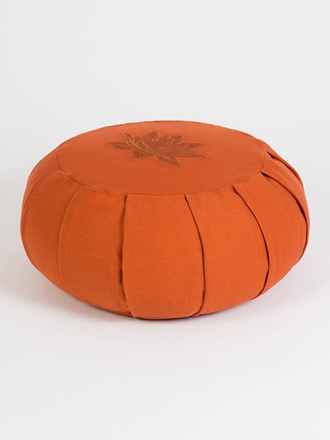 Yoga Studio GOTS Organic Cotton Round Lotus Zafu Buckwheat Cushion - mezetto Shopify Collective Yoga Studio Store