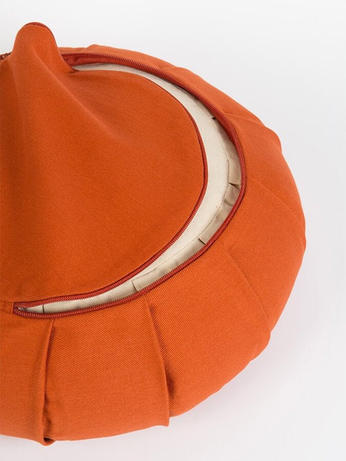 Yoga Studio GOTS Organic Cotton Round Lotus Zafu Buckwheat Cushion - mezetto Shopify Collective Yoga Studio Store