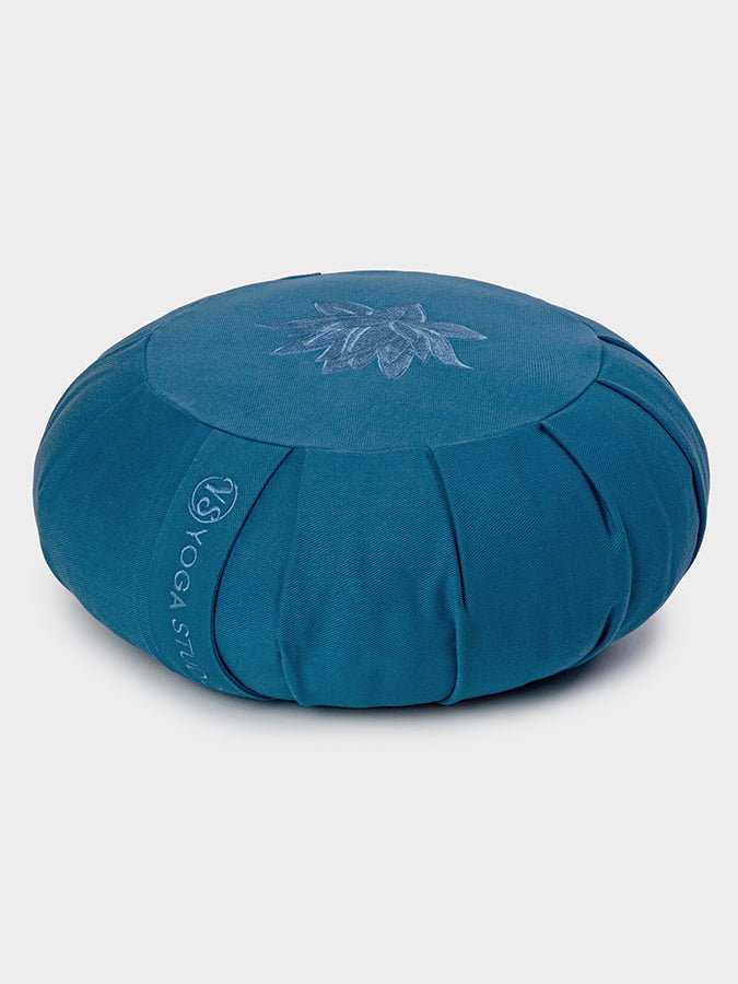 Yoga Studio GOTS Organic Cotton Round Lotus Zafu Buckwheat Cushion - mezetto Shopify Collective Yoga Studio Store