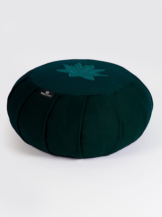 Yoga Studio GOTS Organic Cotton Round Lotus Zafu Buckwheat Cushion - mezetto Shopify Collective Yoga Studio Store
