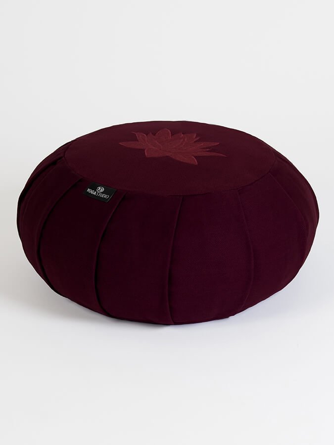 Yoga Studio GOTS Organic Cotton Round Lotus Zafu Buckwheat Cushion - mezetto Shopify Collective Yoga Studio Store
