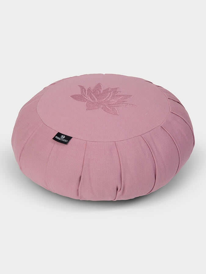 Yoga Studio GOTS Organic Cotton Round Lotus Zafu Buckwheat Cushion - mezetto Shopify Collective Yoga Studio Store
