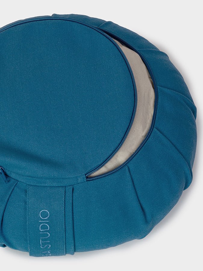 Yoga Studio GOTS Organic Cotton Round Lotus Zafu Buckwheat Cushion - mezetto Shopify Collective Yoga Studio Store