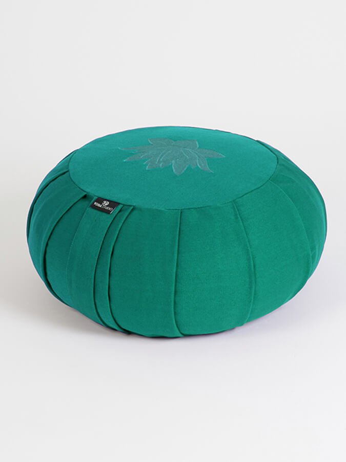 Yoga Studio GOTS Organic Cotton Round Lotus Zafu Buckwheat Cushion - mezetto Shopify Collective Yoga Studio Store