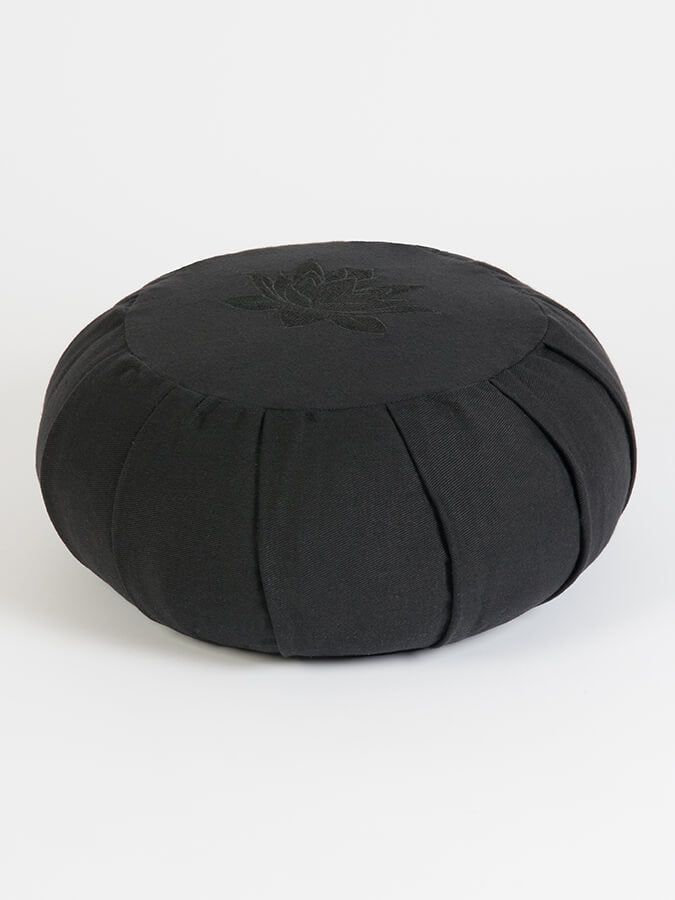 Yoga Studio GOTS Organic Cotton Round Lotus Zafu Buckwheat Cushion - mezetto Shopify Collective Yoga Studio Store