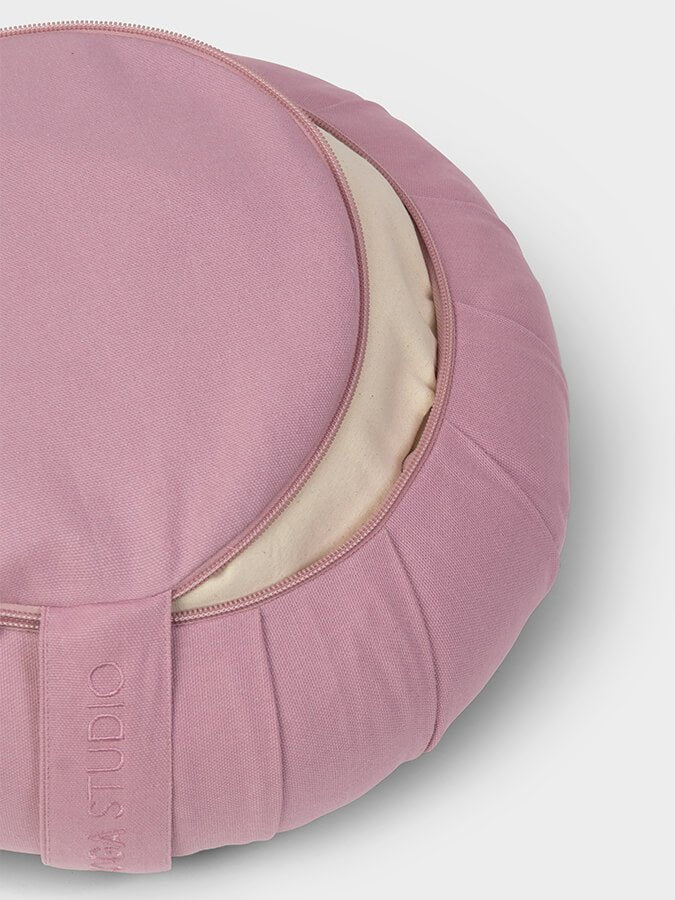 Yoga Studio GOTS Organic Cotton Round Lotus Zafu Buckwheat Cushion - mezetto Shopify Collective Yoga Studio Store
