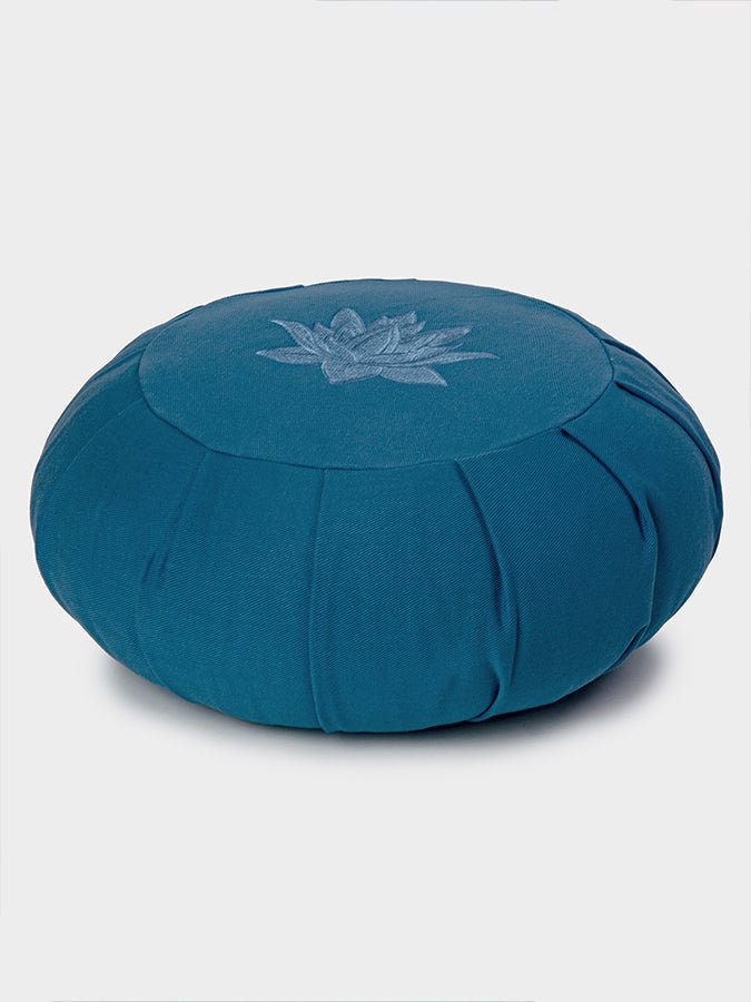 Yoga Studio GOTS Organic Cotton Round Lotus Zafu Buckwheat Cushion - mezetto Shopify Collective Yoga Studio Store