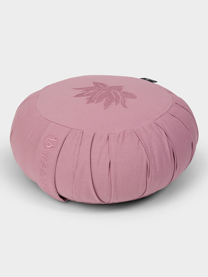Yoga Studio GOTS Organic Cotton Round Lotus Zafu Buckwheat Cushion - mezetto Shopify Collective Yoga Studio Store