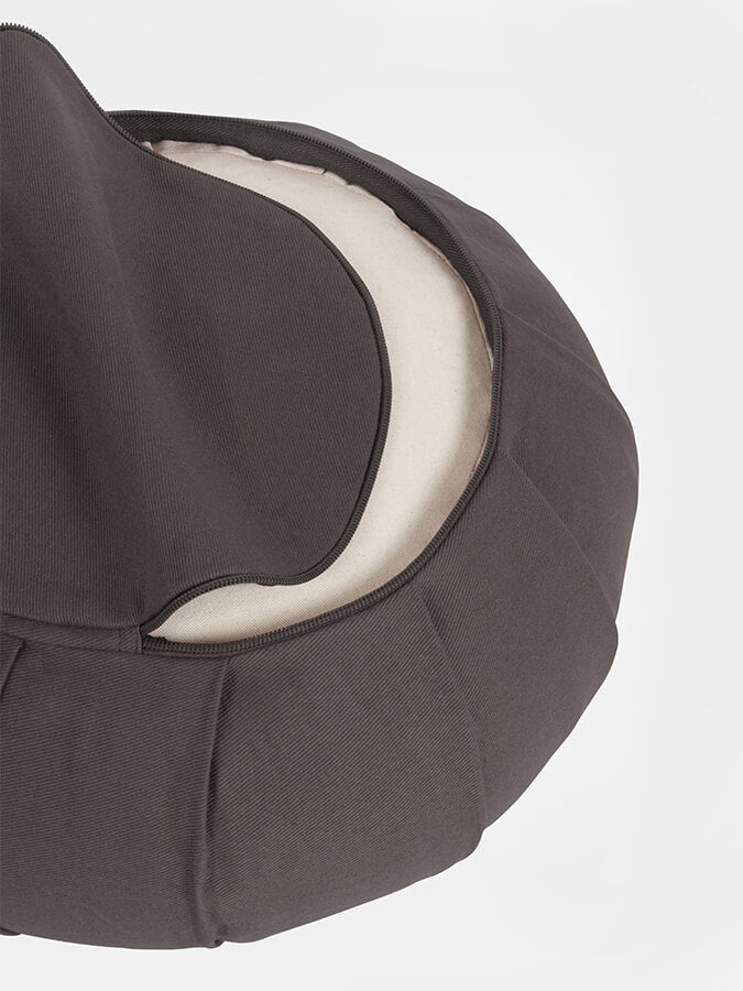 Yoga Studio GOTS Organic Cotton Round Lotus Zafu Buckwheat Cushion - mezetto Shopify Collective Yoga Studio Store