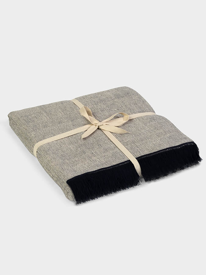Yoga Studio GOTS Organic Cotton Two Toned Yoga Blanket - mezetto Shopify Collective Yoga Studio Store