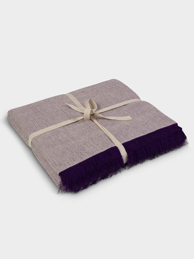 Yoga Studio GOTS Organic Cotton Two Toned Yoga Blanket - mezetto Shopify Collective Yoga Studio Store