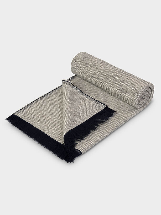 Yoga Studio GOTS Organic Cotton Two Toned Yoga Blanket - mezetto Shopify Collective Yoga Studio Store