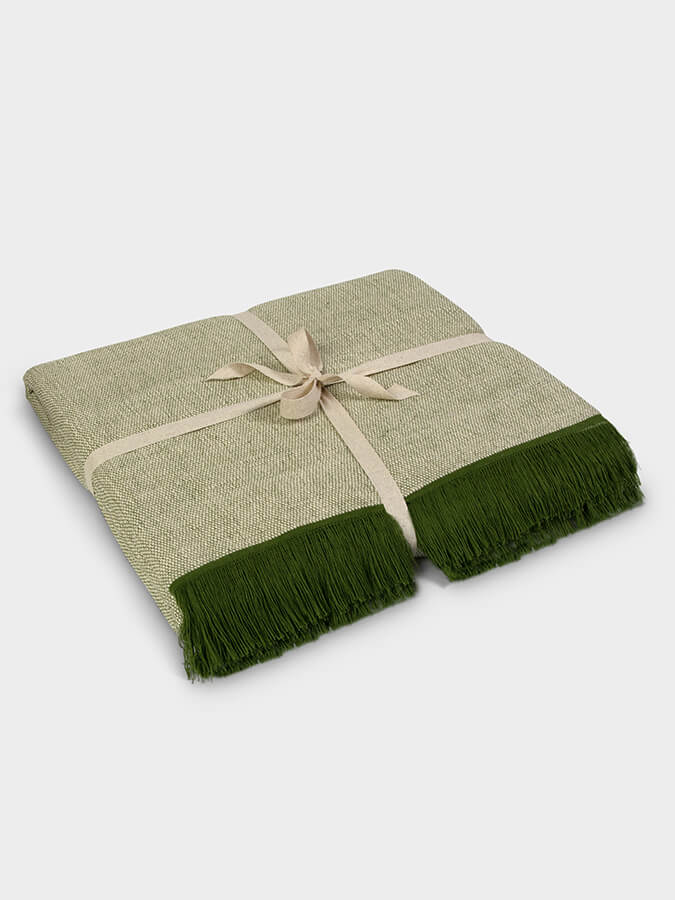 Yoga Studio GOTS Organic Cotton Two Toned Yoga Blanket - mezetto Shopify Collective Yoga Studio Store