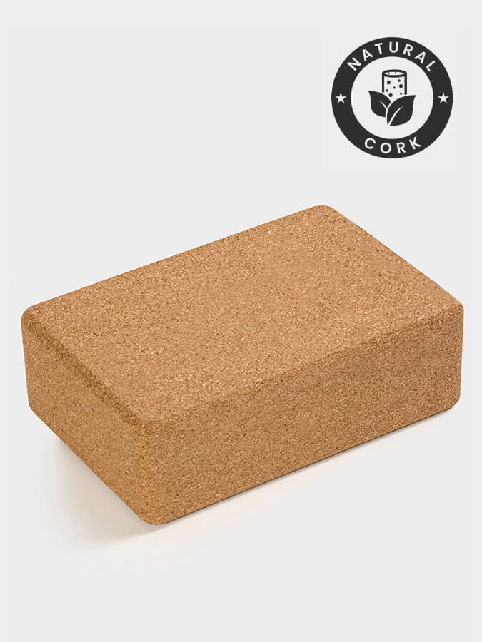 Yoga Studio Large Cork Yoga Brick (Unbranded) - mezetto Shopify Collective Yoga Studio Store